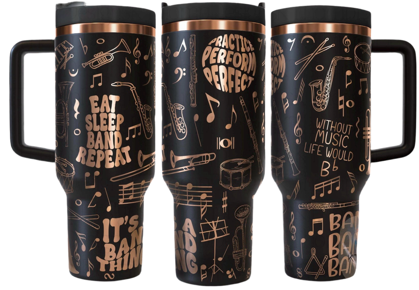 “Eat Sleep Band Repeat” 40oz Tumbler