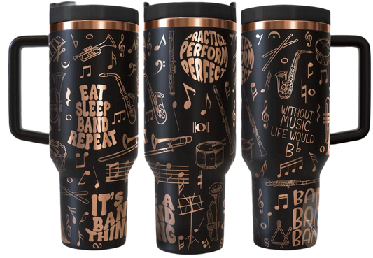 “Eat Sleep Band Repeat” 40oz Tumbler
