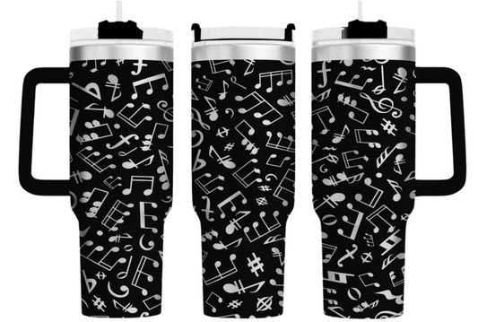 “Music Notes” 40oz Tumbler