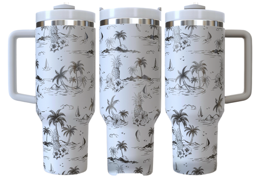 “Island Getaway” 40oz Tumbler
